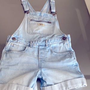OshKosh Girl denim overall shorts